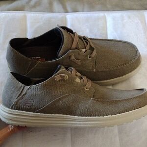 Skechers Men's Tan Slip Ons